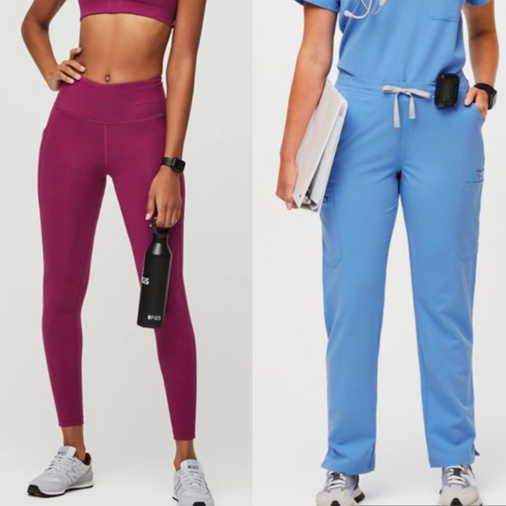 Figs Scrub Pant and Underscrub Legging BUNDLE (2) Size XS